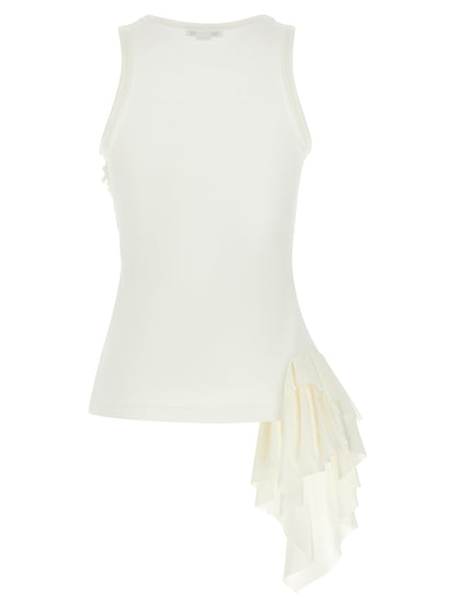 Alexander McQueen Cotton Jersey Tank Top in White