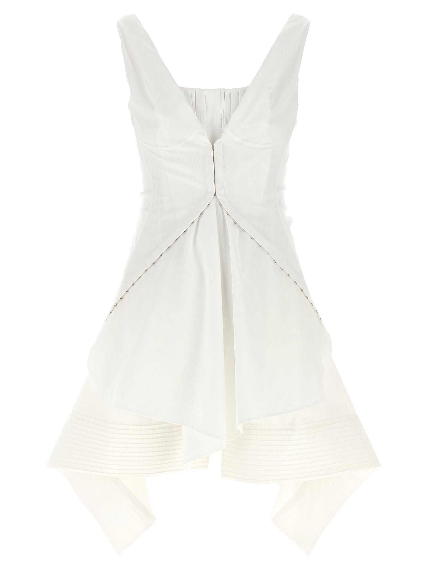 Alexander McQueen White Cotton Mini ‘Day’ Dress