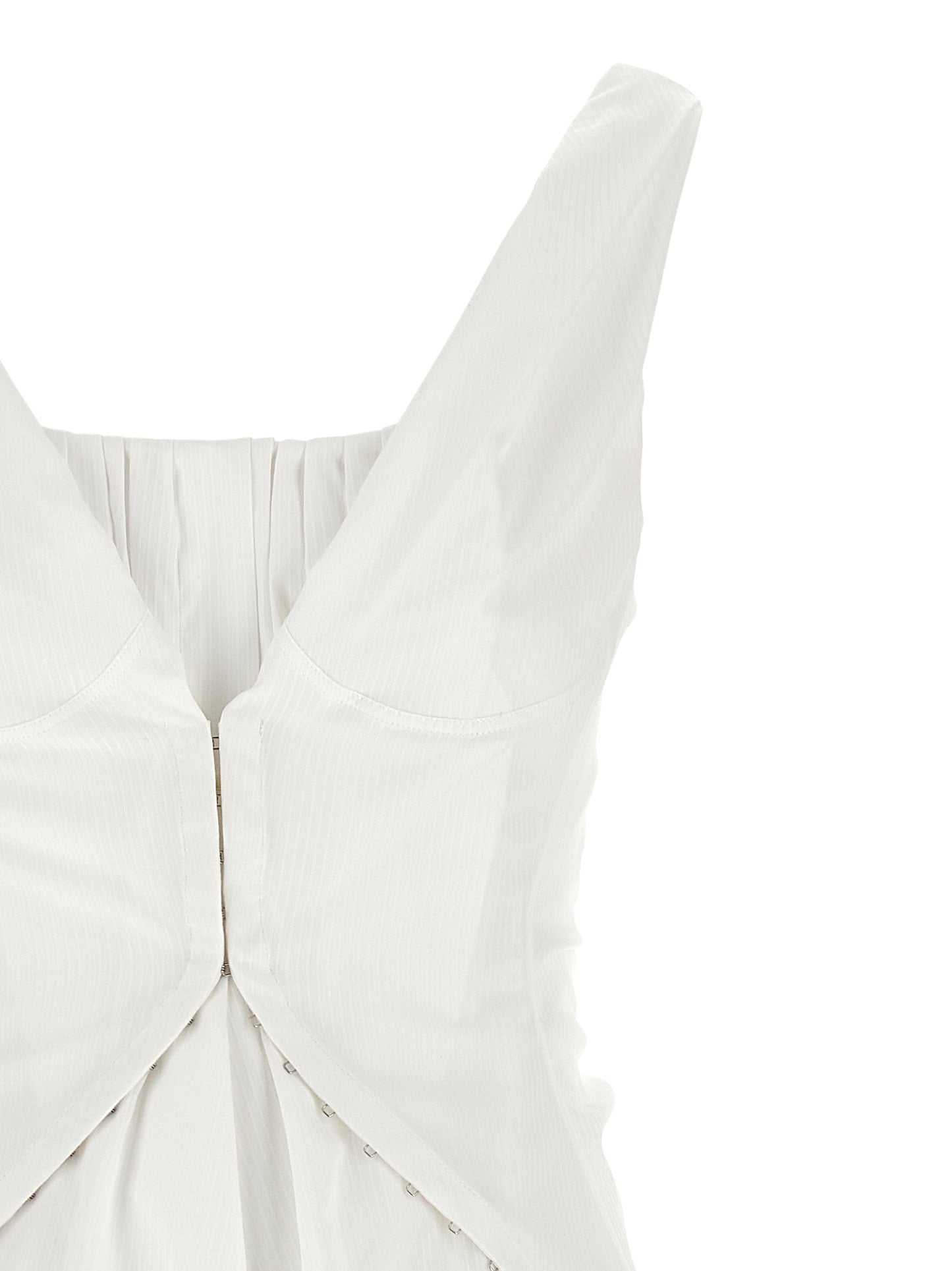 Alexander McQueen White Cotton Mini ‘Day’ Dress
