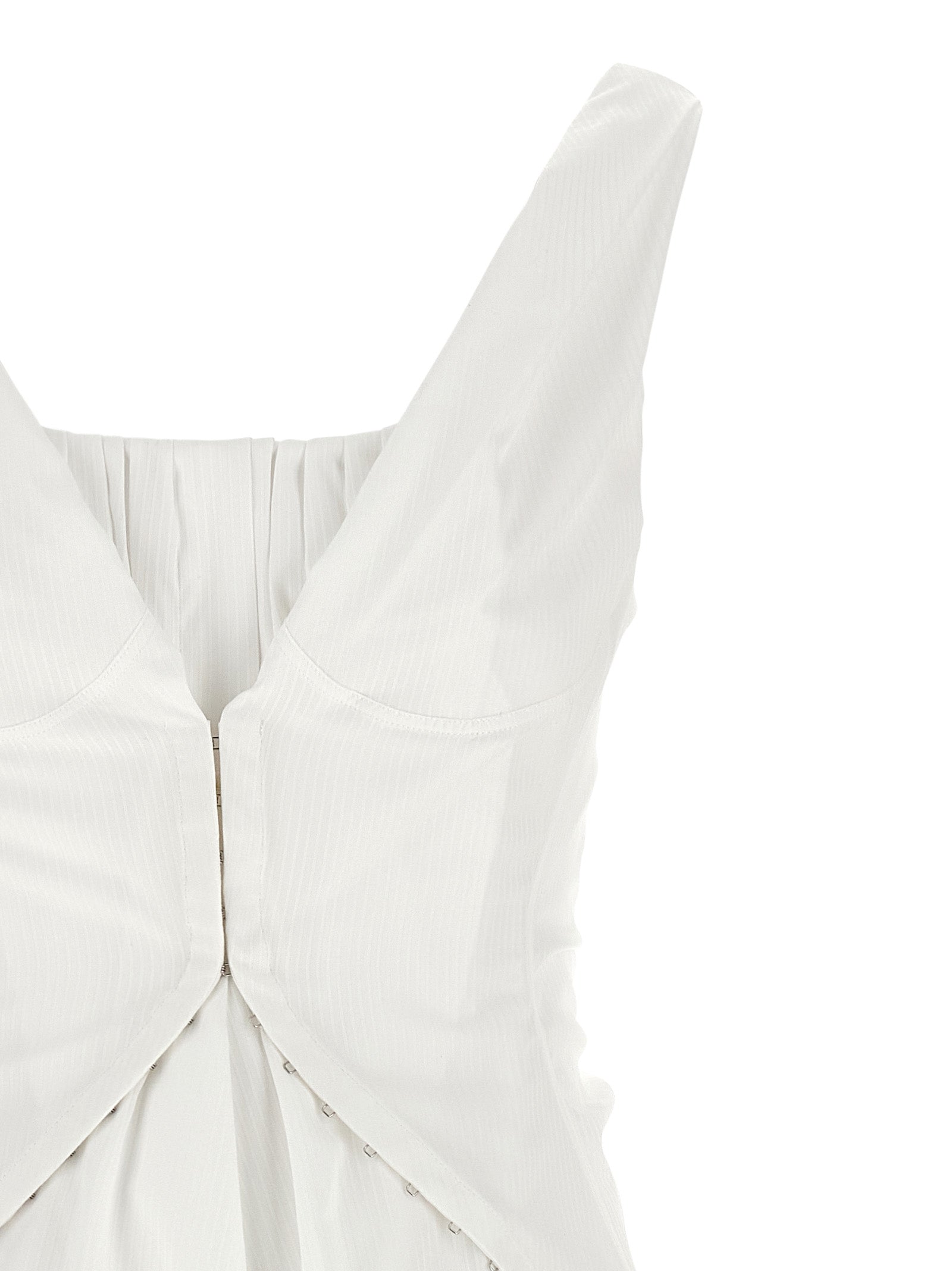 Alexander McQueen White Cotton Mini ‘Day’ Dress