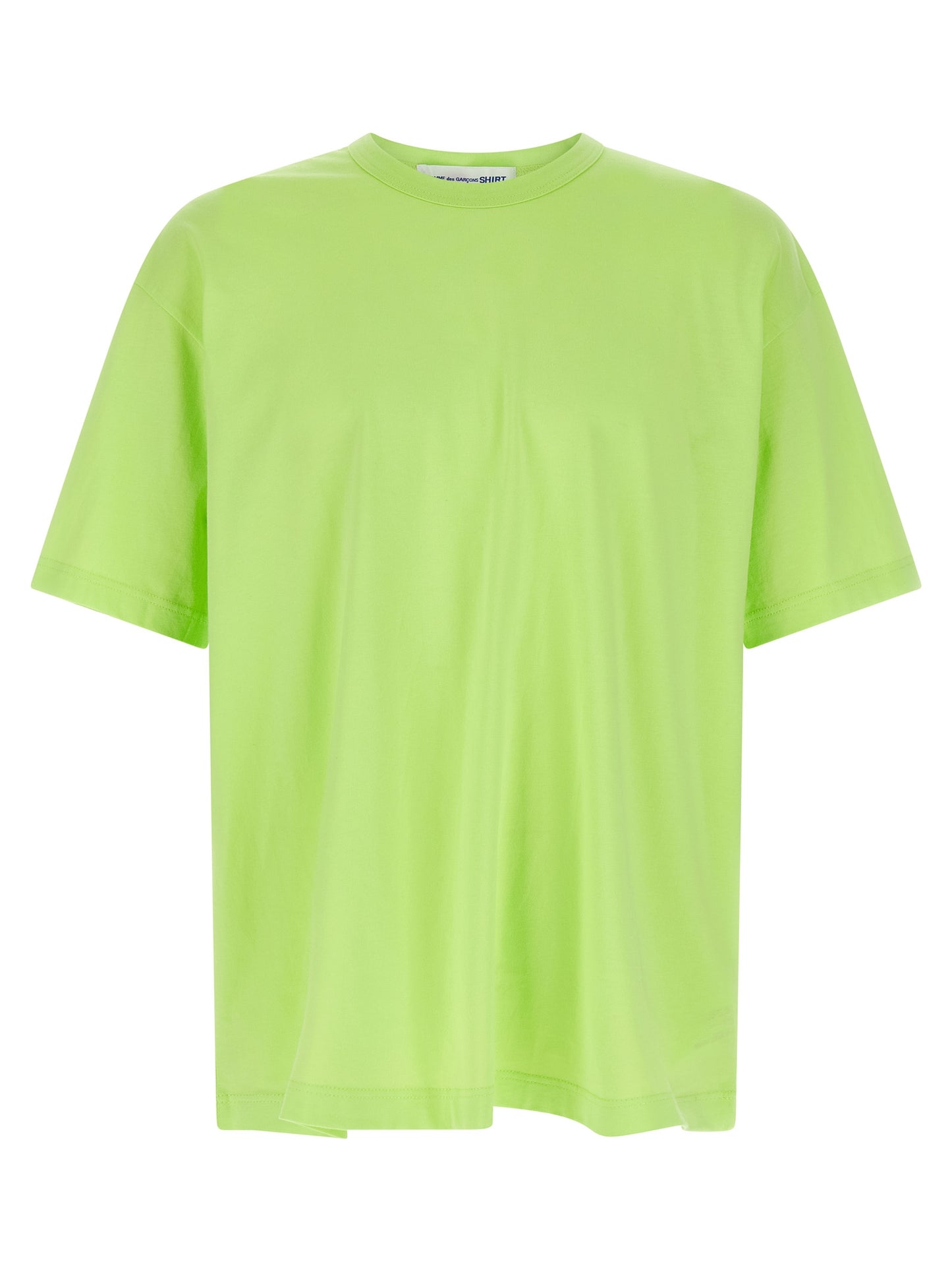 Comme Des Garçons Bicolor Cotton T-Shirt in Green