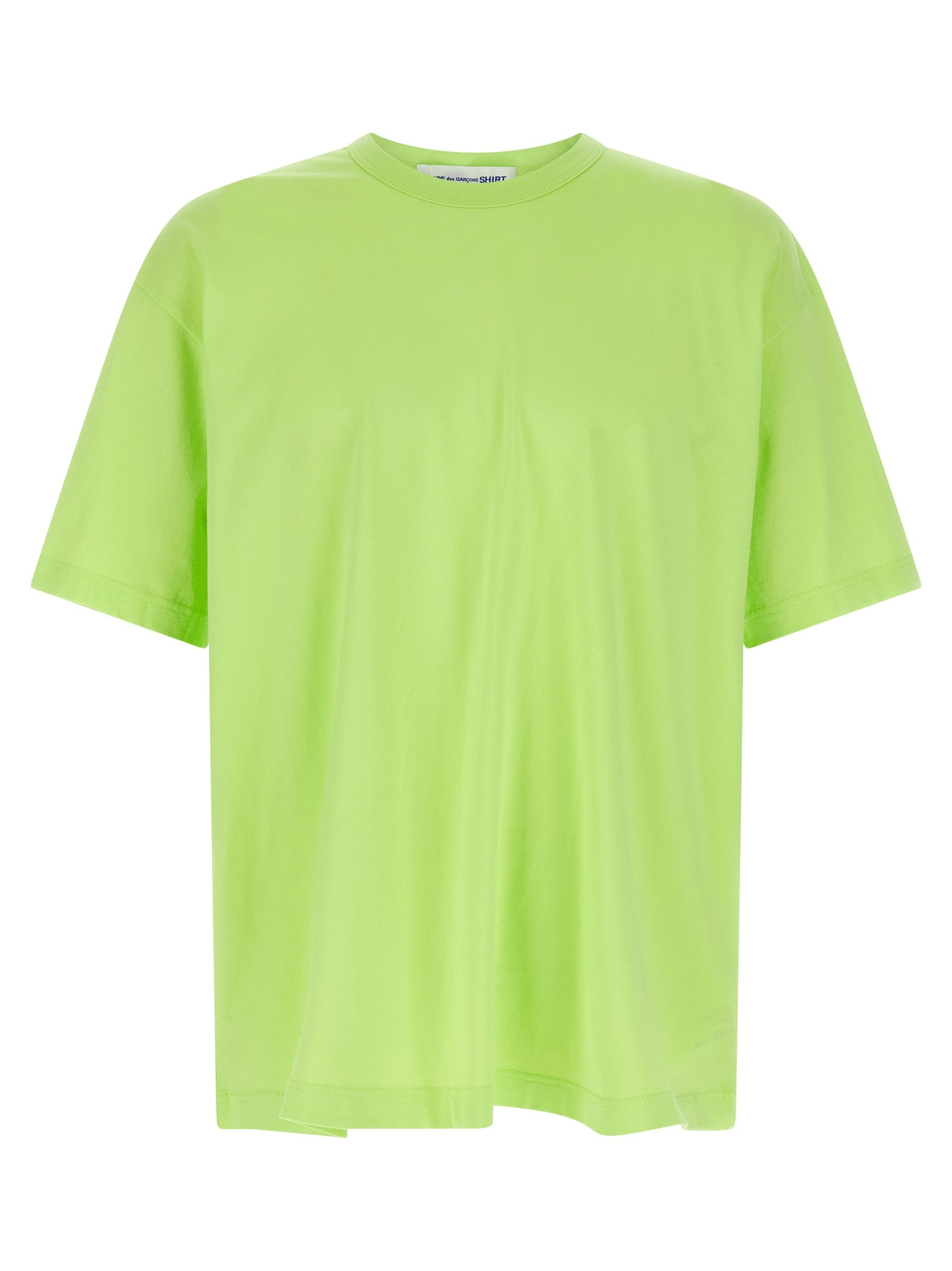 Comme Des Garçons Bicolor Cotton T-Shirt in Green