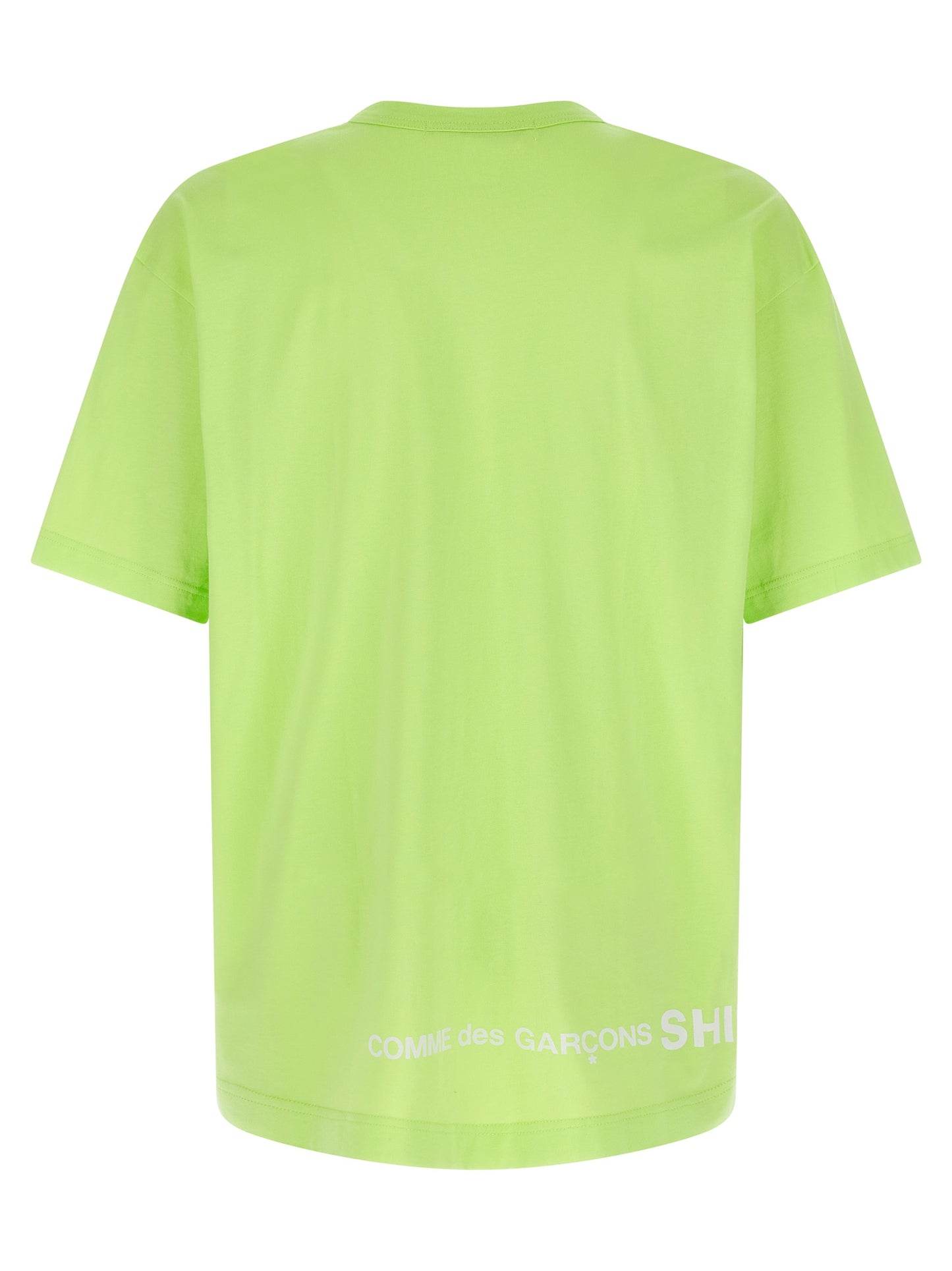 Comme Des Garçons Bicolor Cotton T-Shirt in Green