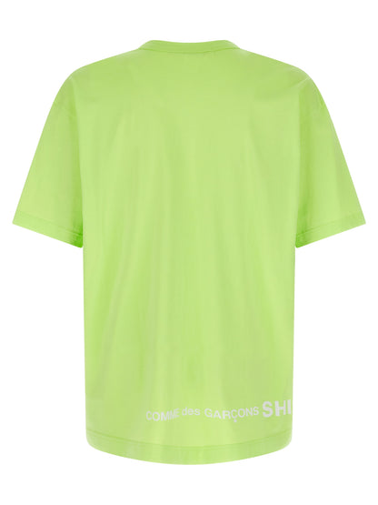 Comme Des Garçons Bicolor Cotton T-Shirt in Green