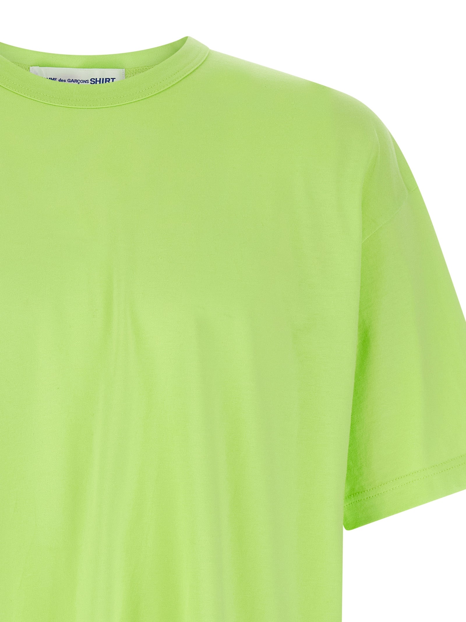 Comme Des Garçons Bicolor Cotton T-Shirt in Green