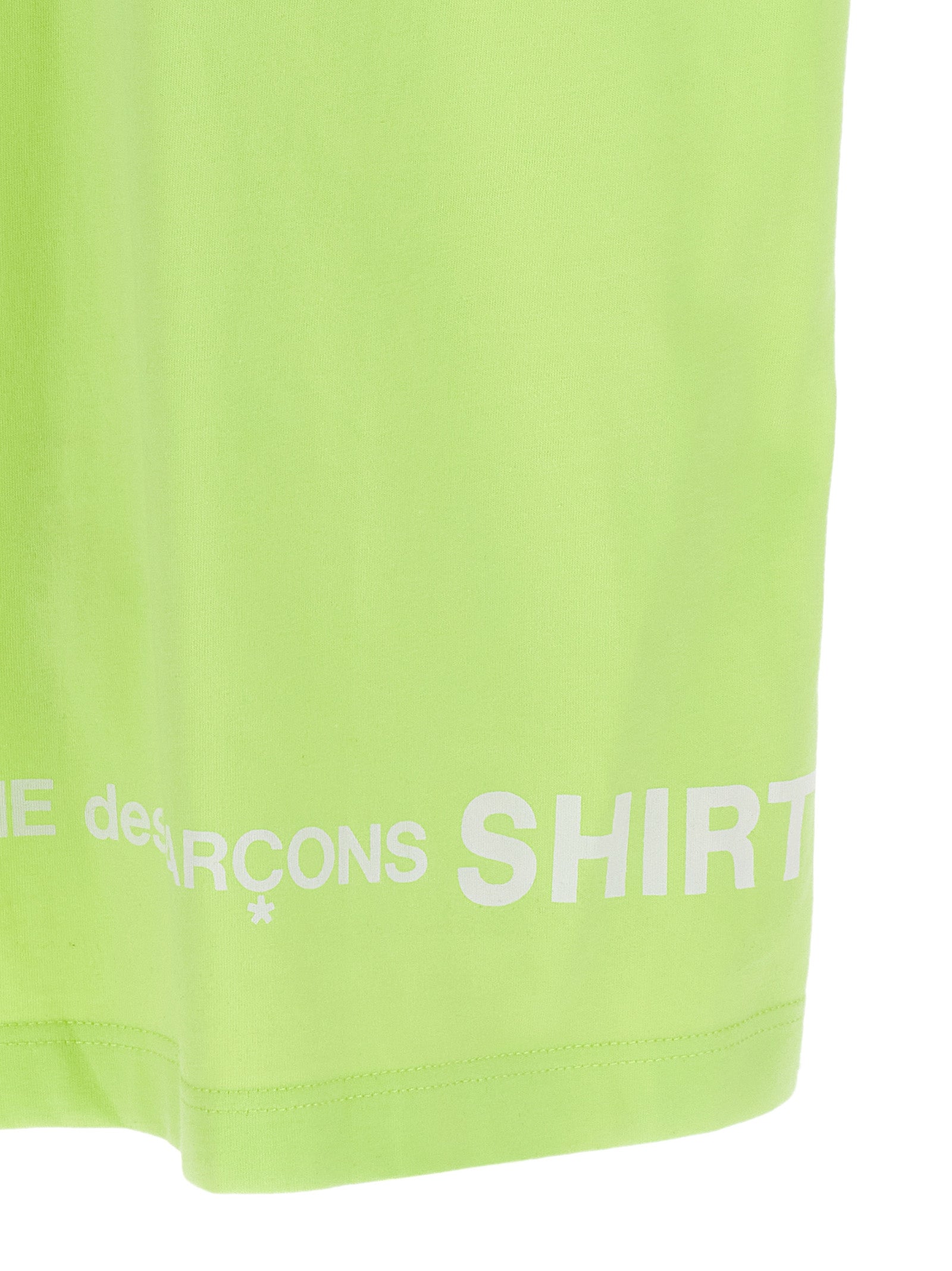Comme Des Garçons Bicolor Cotton T-Shirt in Green