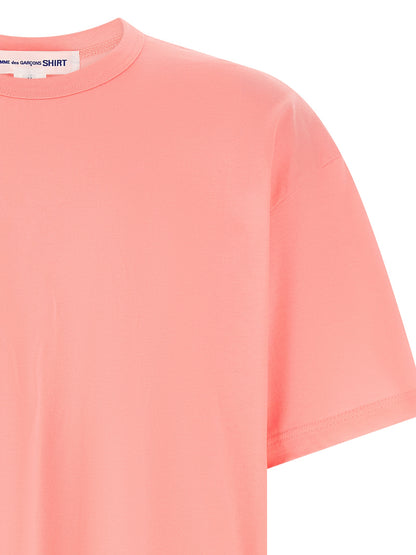 Comme des Garçons Multicolor Cotton Jersey T-Shirt in Pink