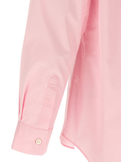 Comme des Garçons Multicolor Cotton Poplin Blouse with Asymmetric Hem