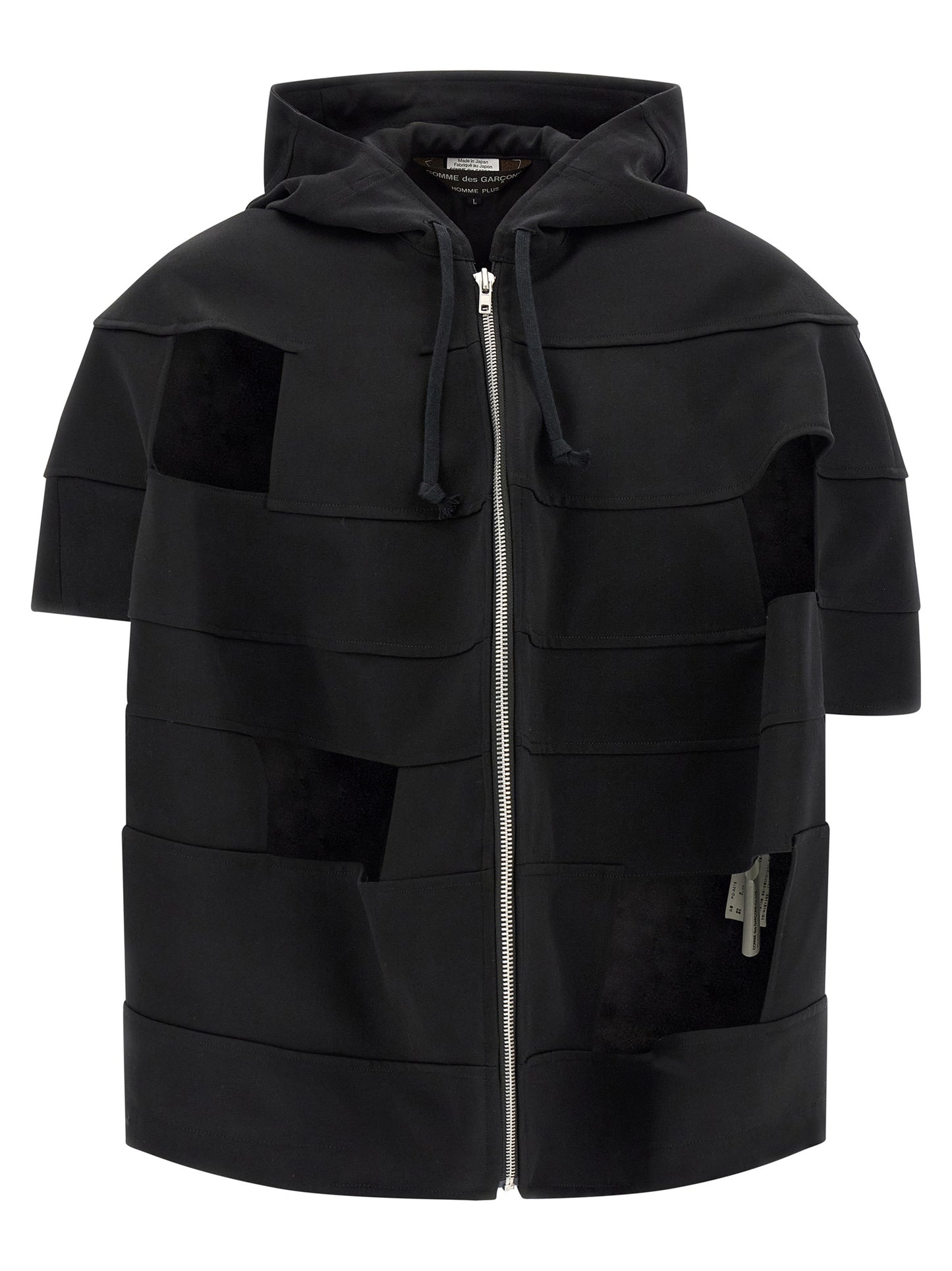 Comme Des Garçons Black Wool Shell Jacket
