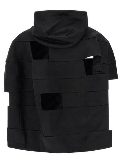 Comme Des Garçons Black Wool Shell Jacket