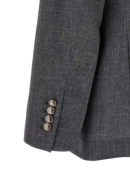 Brunello Cucinelli Gray Wool Blazer