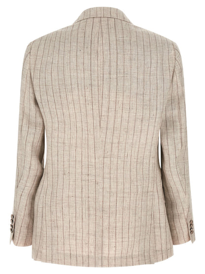 Brunello Cucinelli Gray Linen Blazer