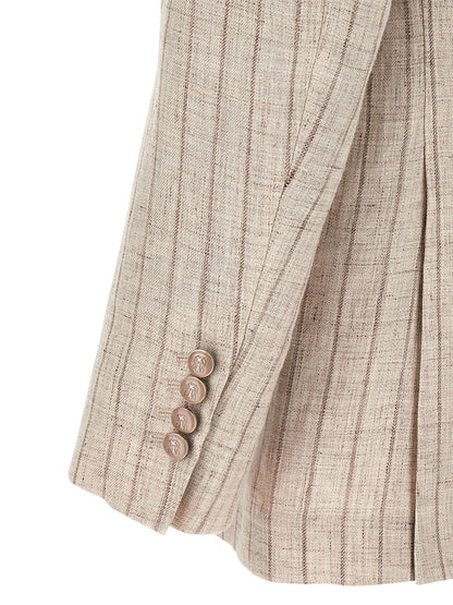 Brunello Cucinelli Gray Linen Blazer