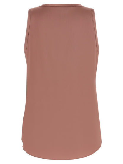 Brunello Cucinelli Multicolor Silk Sleeveless T-Shirt