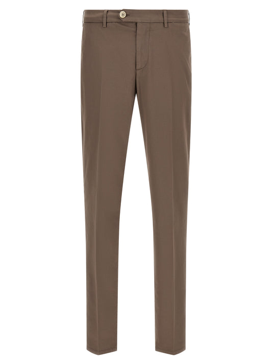 Brunello Cucinelli Beige Gabardine Comfort Trousers
