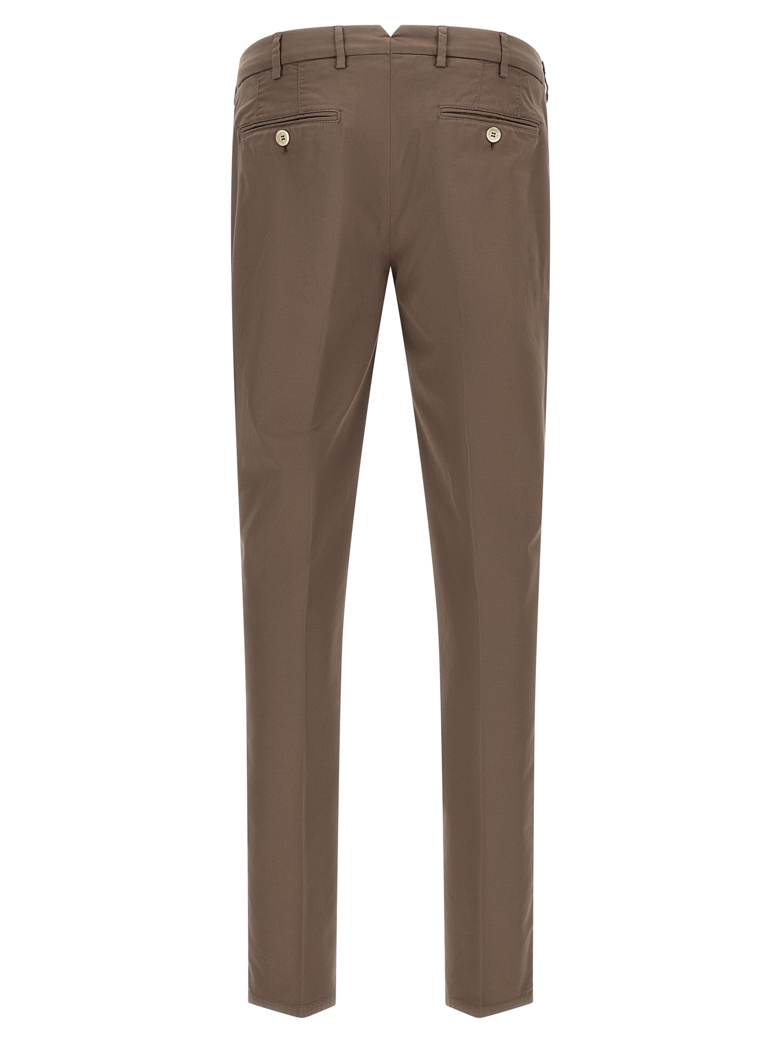 Brunello Cucinelli Beige Gabardine Comfort Trousers