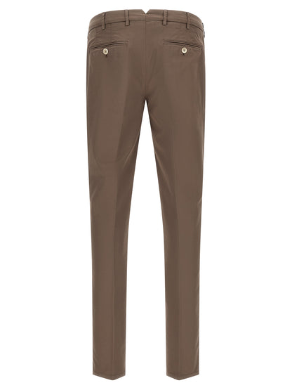 Brunello Cucinelli Beige Gabardine Comfort Trousers