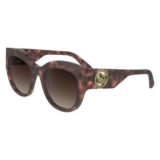 Longchamp Women’s Brown Acetate Sunglasses – 52mm