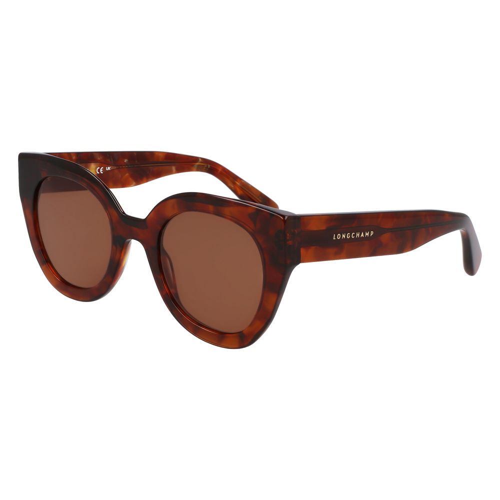 Longchamp Women’s Brown Acetate Sunglasses – 49mm