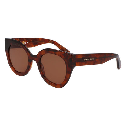 Longchamp Women’s Brown Acetate Sunglasses – 49mm