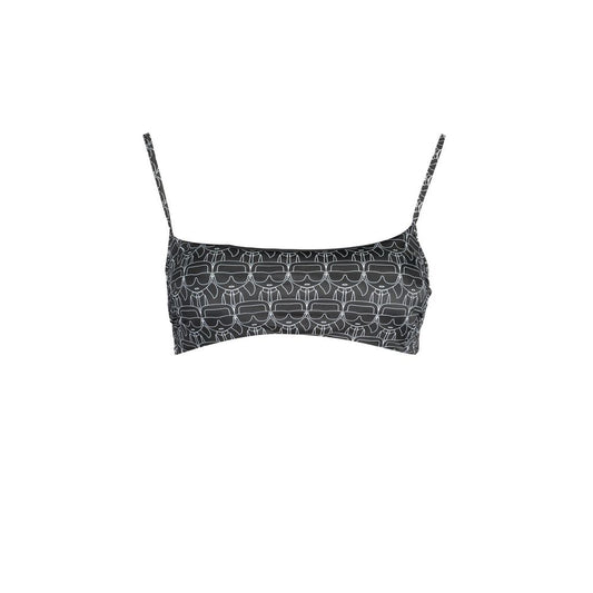 Karl Lagerfeld Black Polyester Women's Swimsuit XS