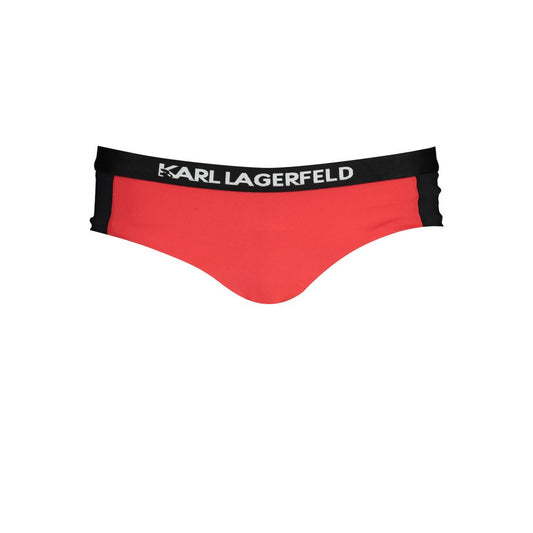 Karl Lagerfeld Rosso Poliammide Women Swim Brief Red - XS