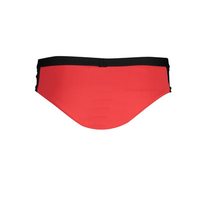 Karl Lagerfeld Rosso Poliammide Women Swim Brief Red