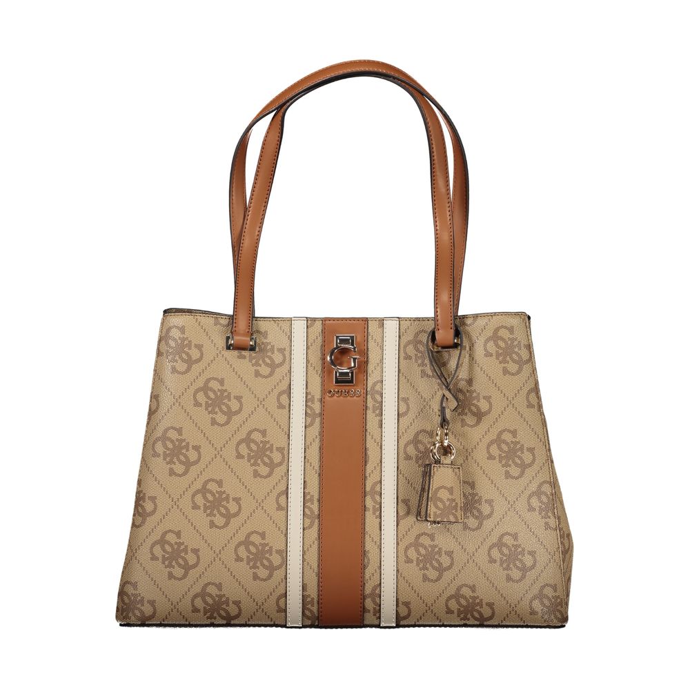 Guess Jeans Erenia Bag Beige Polyurethane Women Handbag