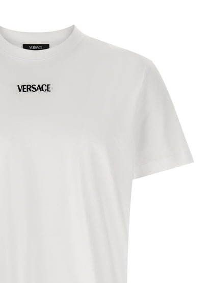 Versace White Cotton Logo T-Shirt for Men