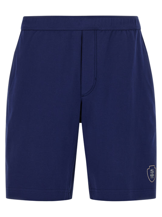 Brunello Cucinelli Blue Cotton Bermuda Shorts