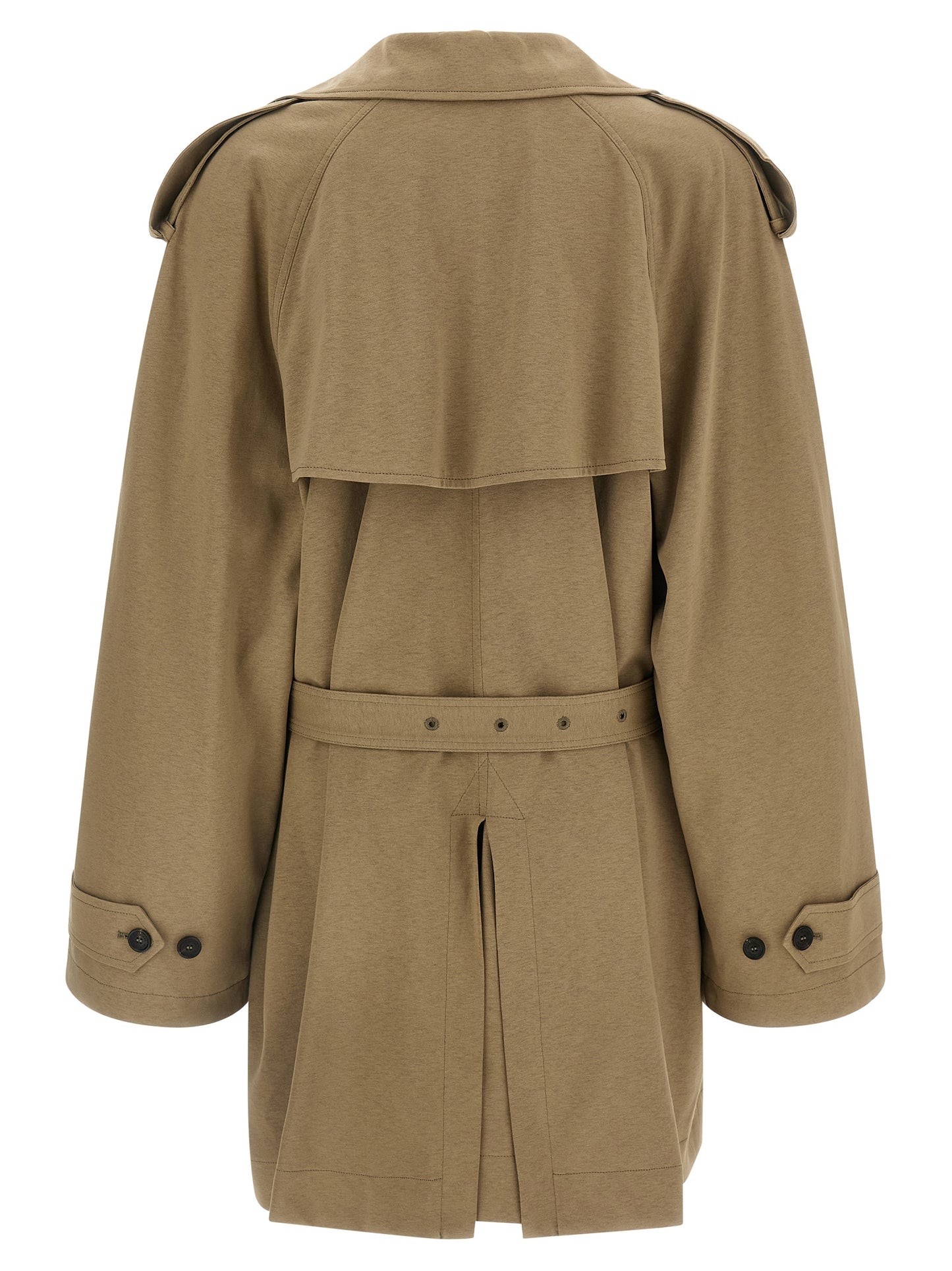Balenciaga Beige Cotton Trench Coat