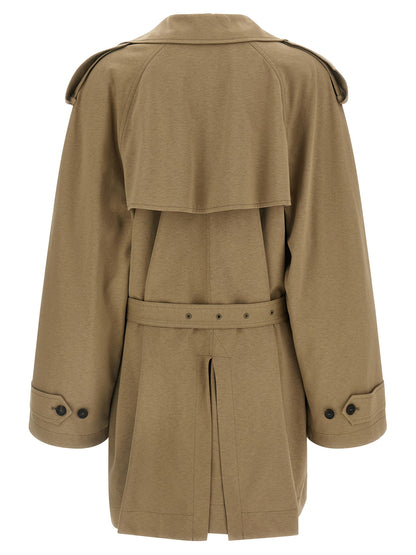 Balenciaga Beige Cotton Trench Coat