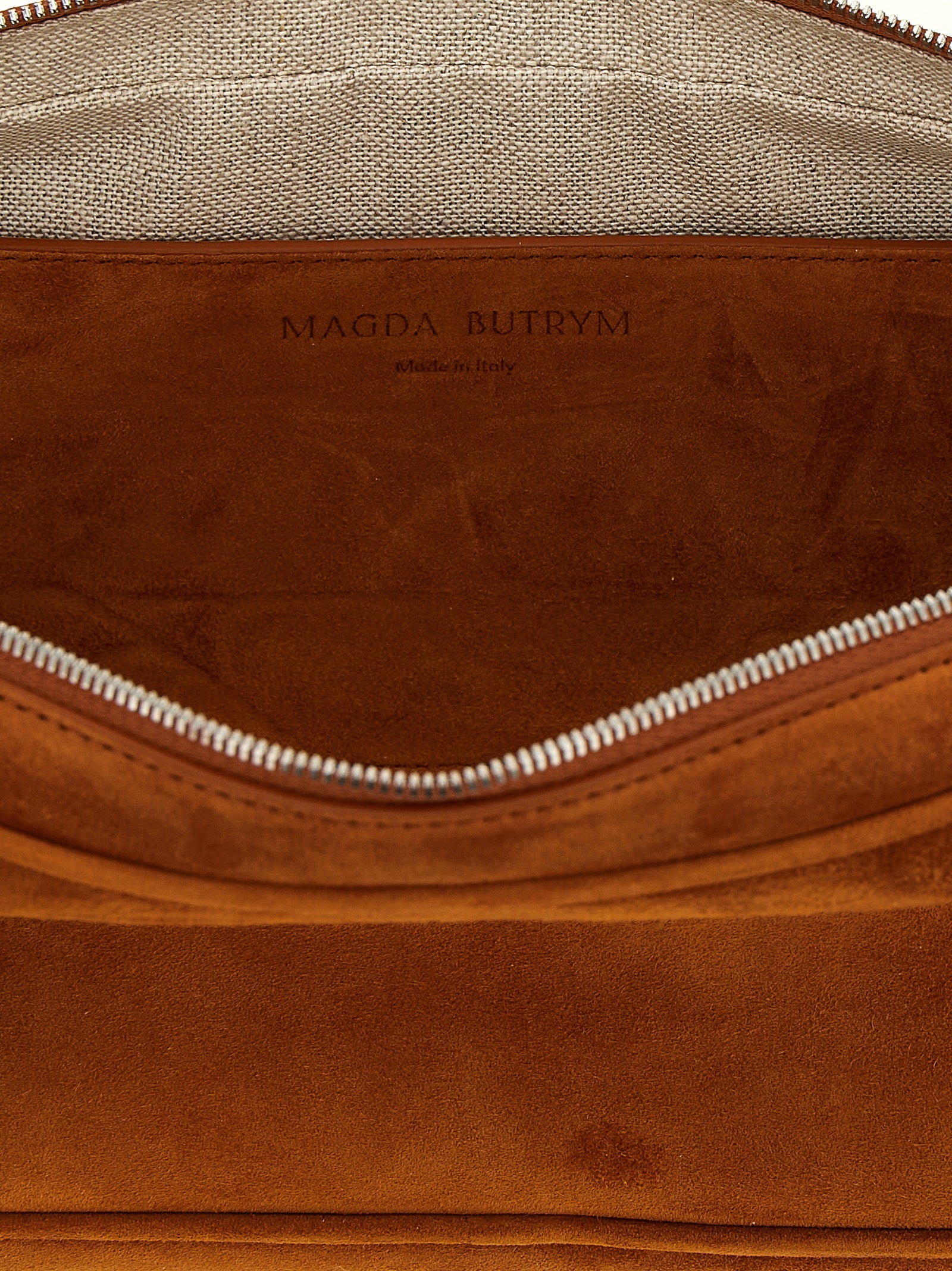 Magda Butrym Brown Calfskin Brigette Shoulder Bag