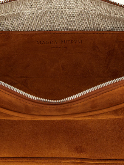 Magda Butrym Brown Calfskin Brigette Shoulder Bag