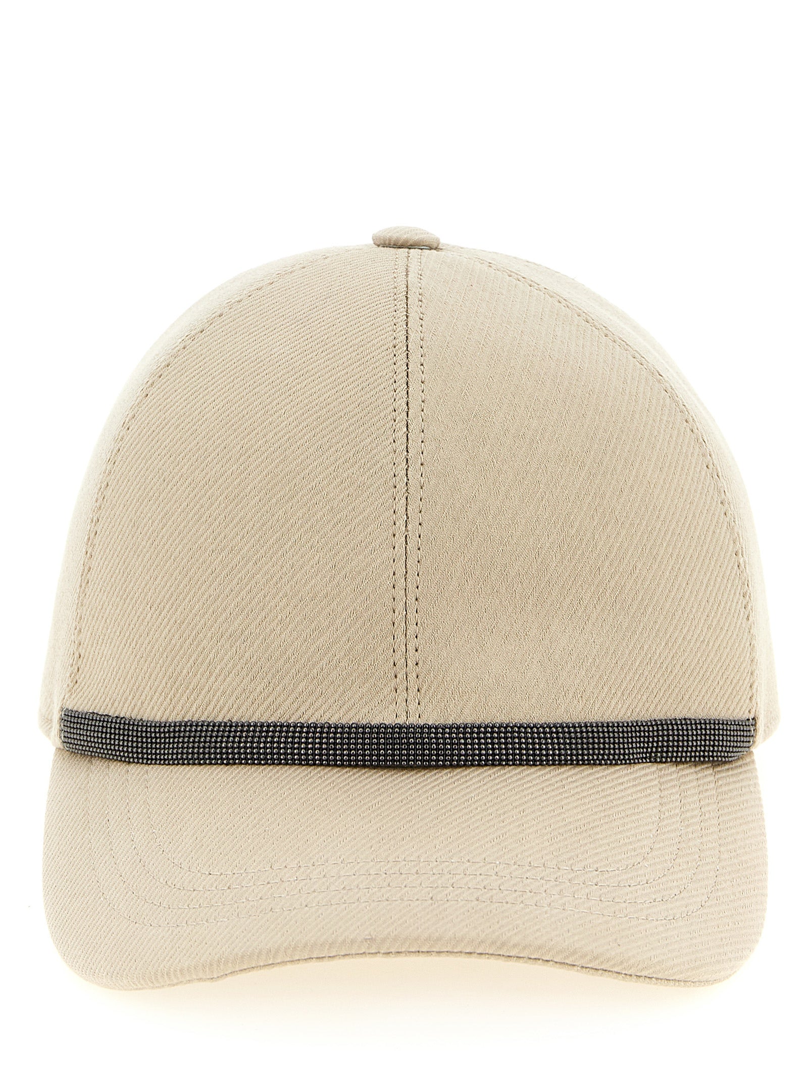 Brunello Cucinelli Beige Cotton Cap