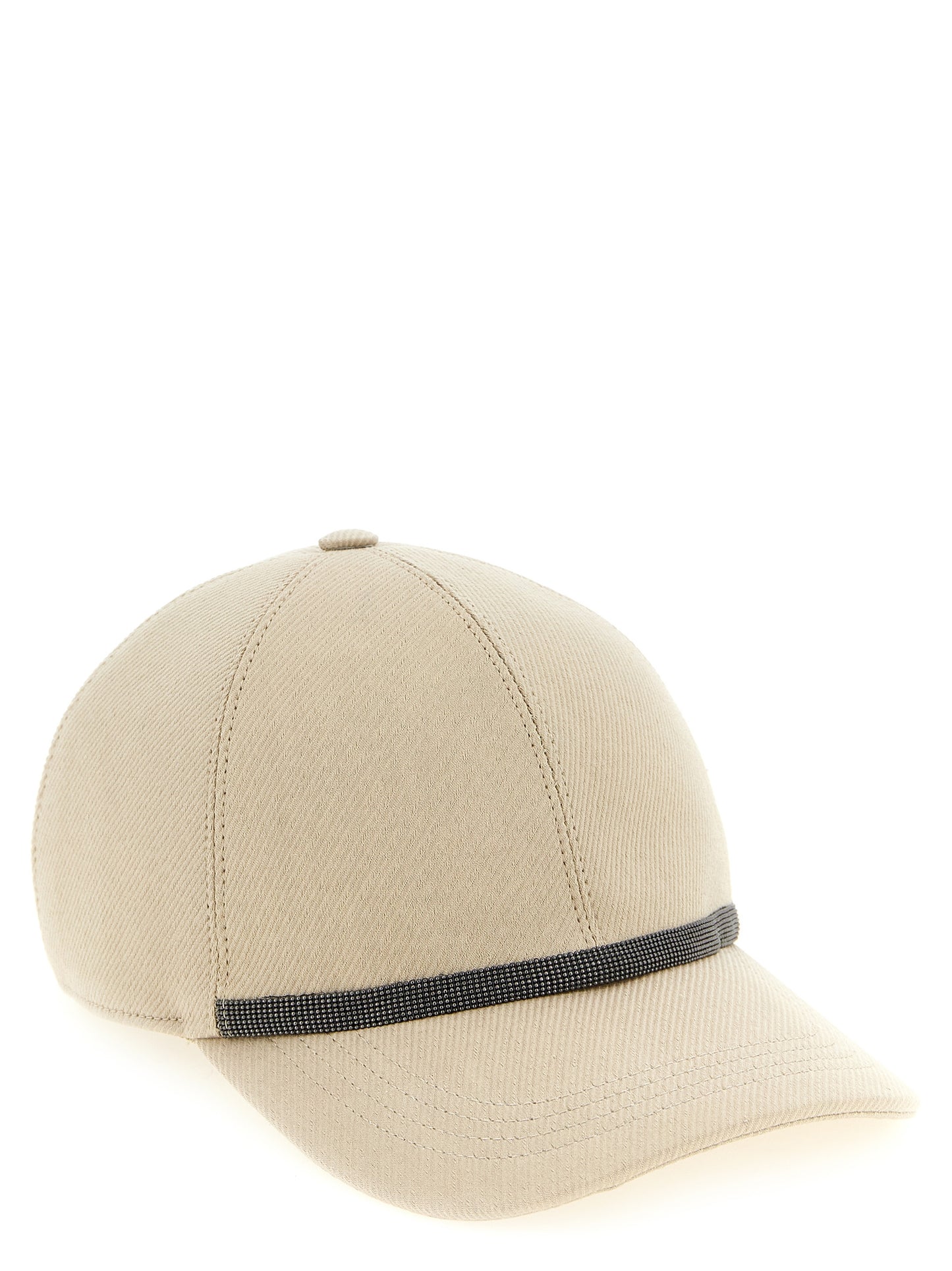 Brunello Cucinelli Beige Cotton Cap