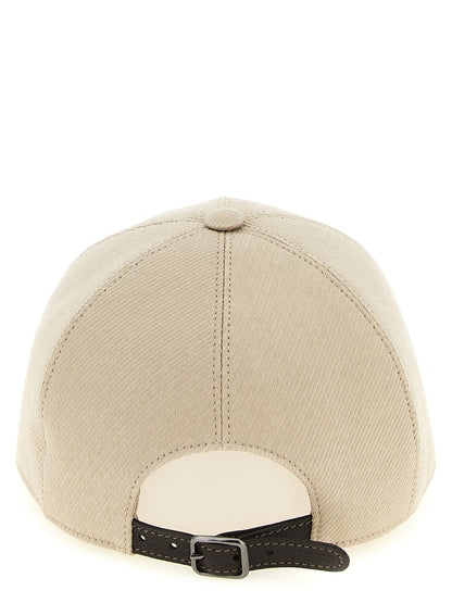 Brunello Cucinelli Beige Cotton Cap