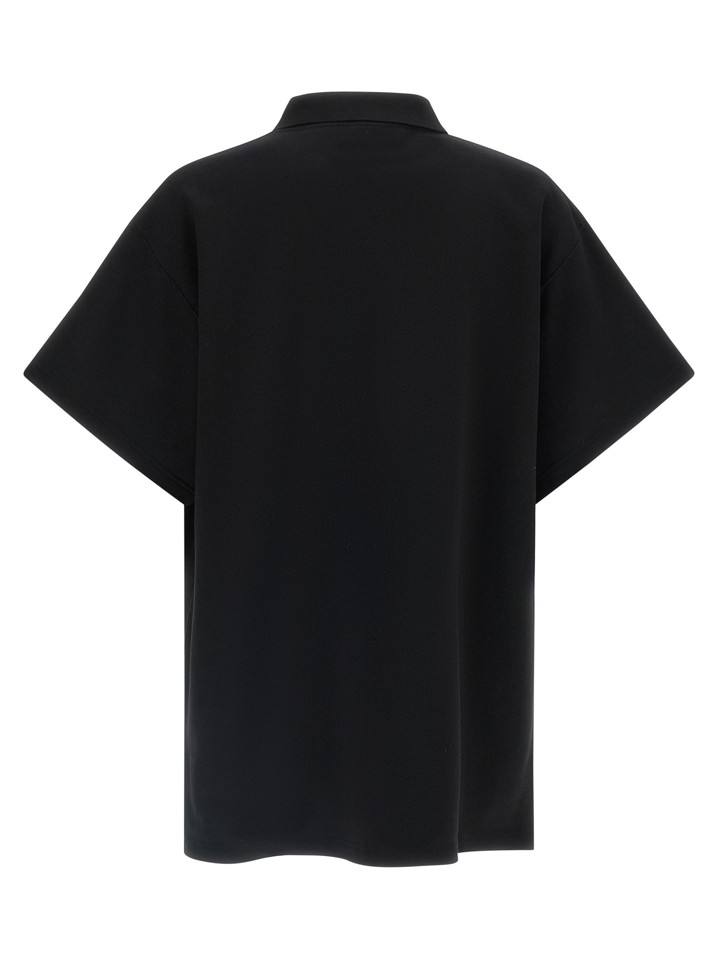 Balenciaga Black Cotton Polo Shirt - Laurel Classic Embroidery