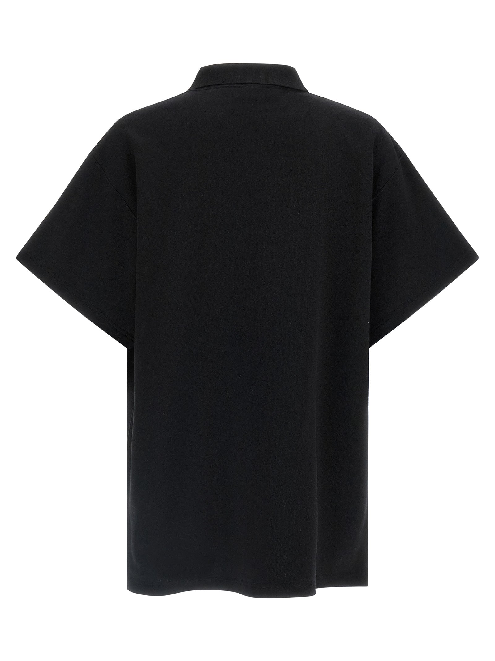 Balenciaga Black Cotton Polo Shirt - Laurel Classic Embroidery