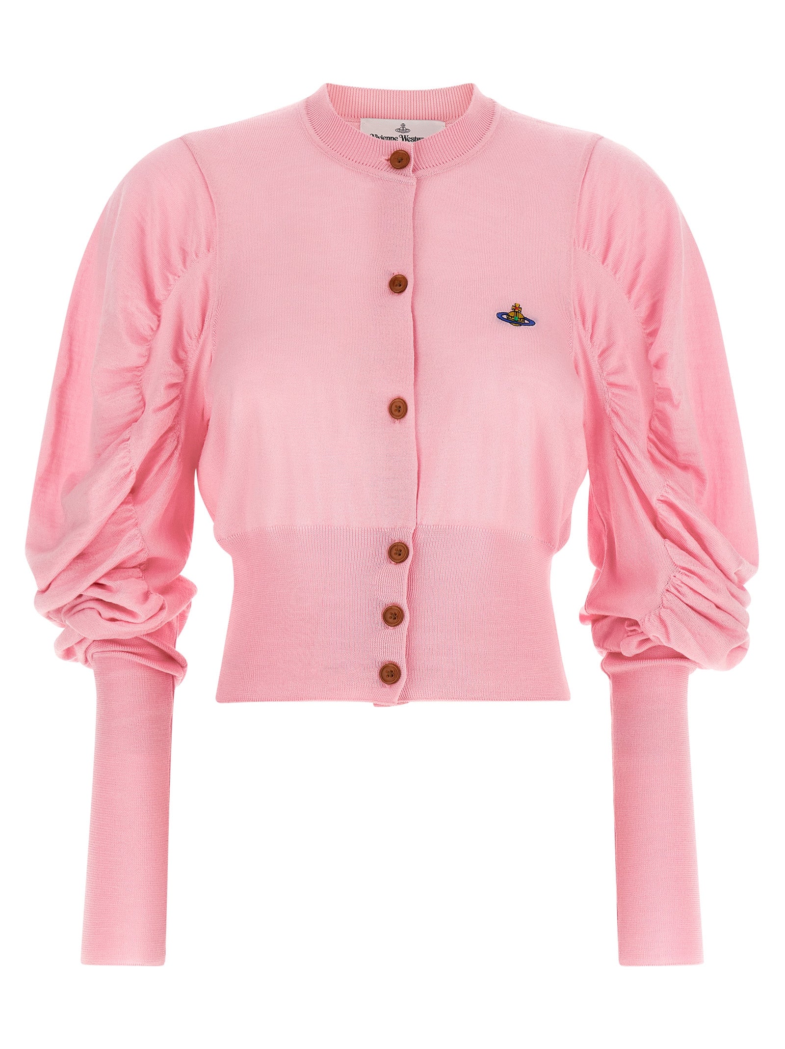 Vivienne Westwood Eli Multicolor Wool Cardigan Pink M