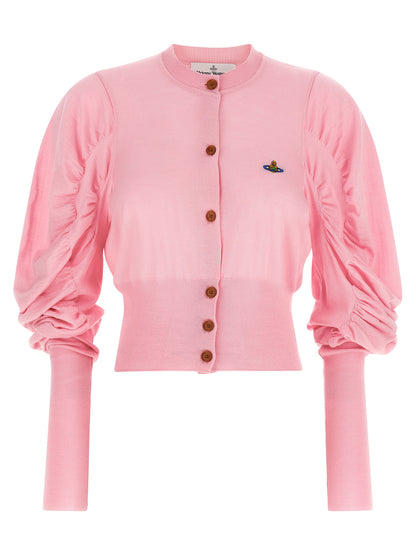 Vivienne Westwood Eli Multicolor Wool Cardigan Pink M