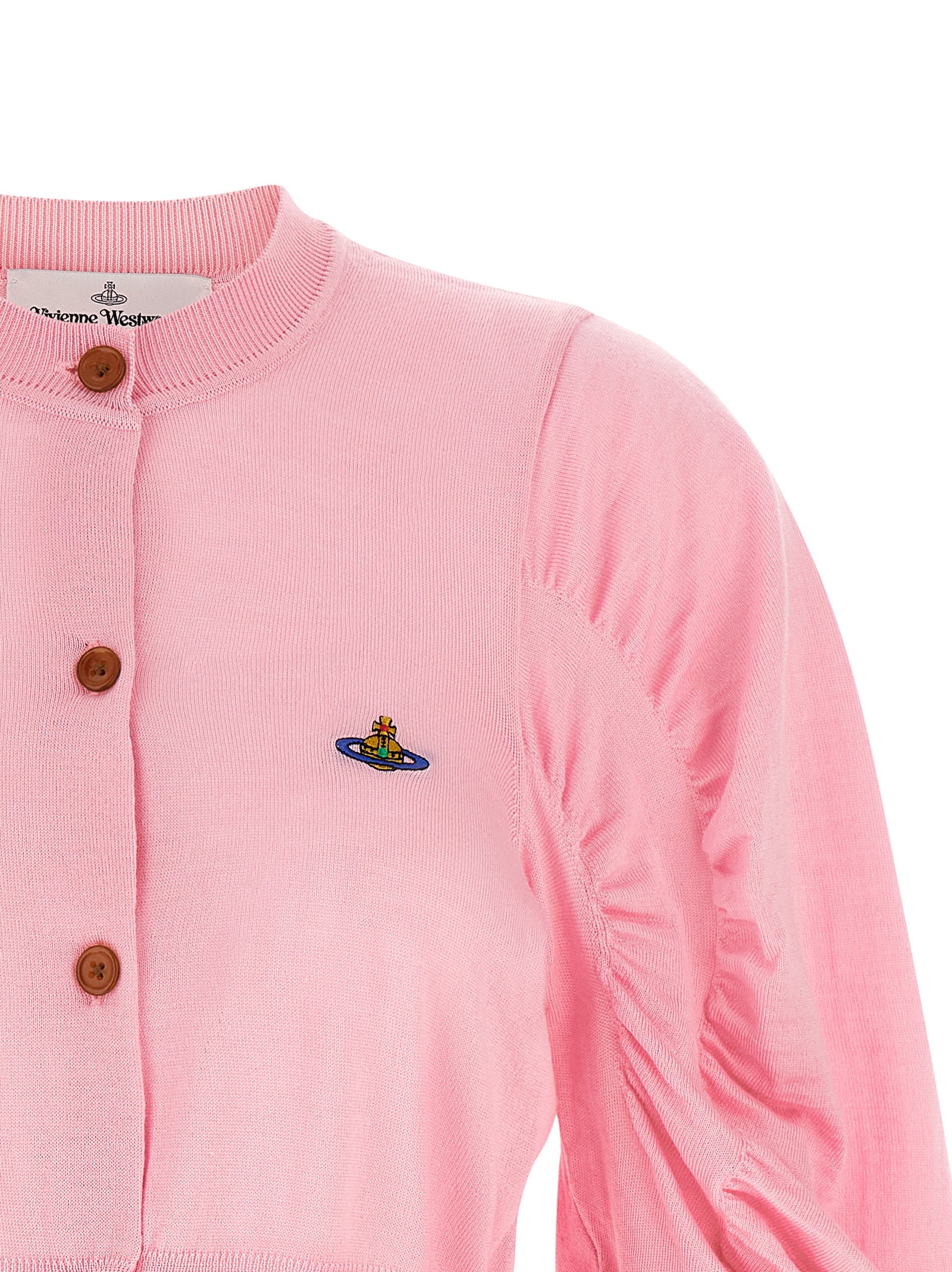 Vivienne Westwood Eli Multicolor Wool Cardigan Pink M