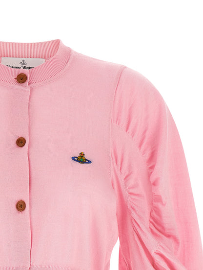 Vivienne Westwood Eli Multicolor Wool Cardigan Pink M