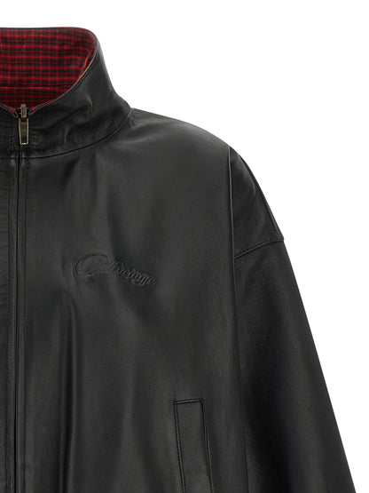 Balenciaga Reversible Black Lamb Leather Jacket