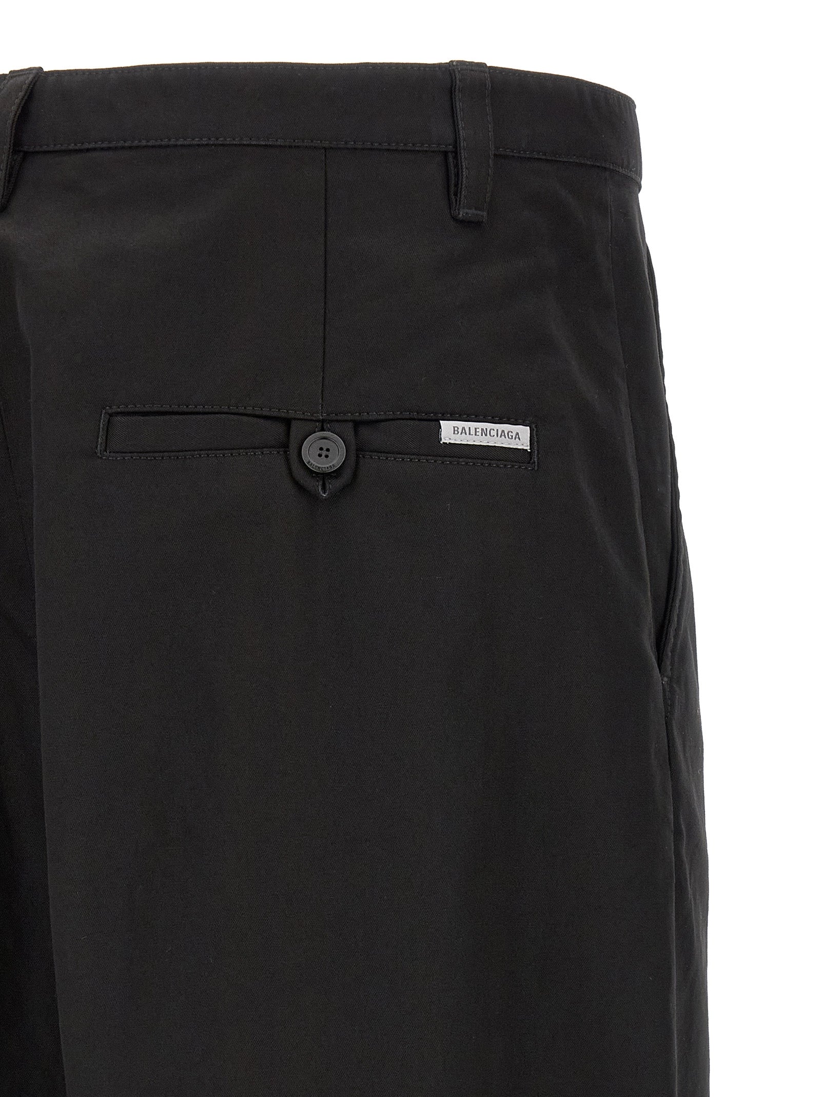 Balenciaga Black Chino Cotton Pants