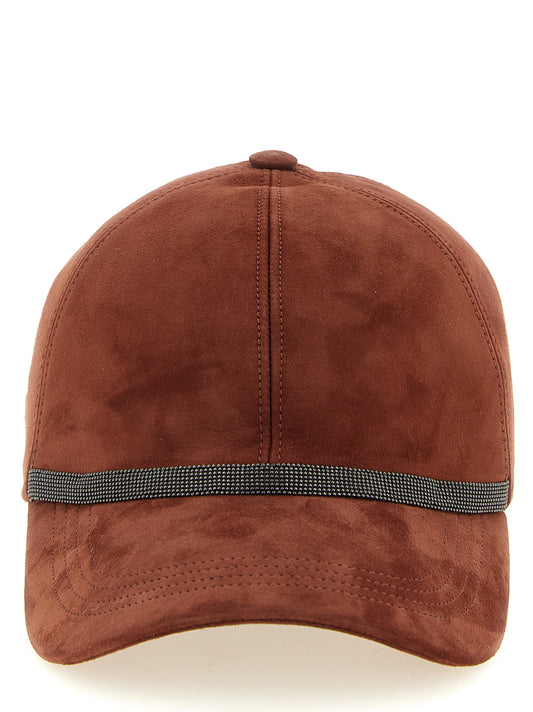 Brunello Cucinelli Multicolor Lamb Leather Cap