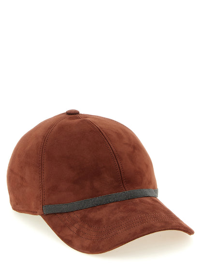 Brunello Cucinelli Multicolor Lamb Leather Cap