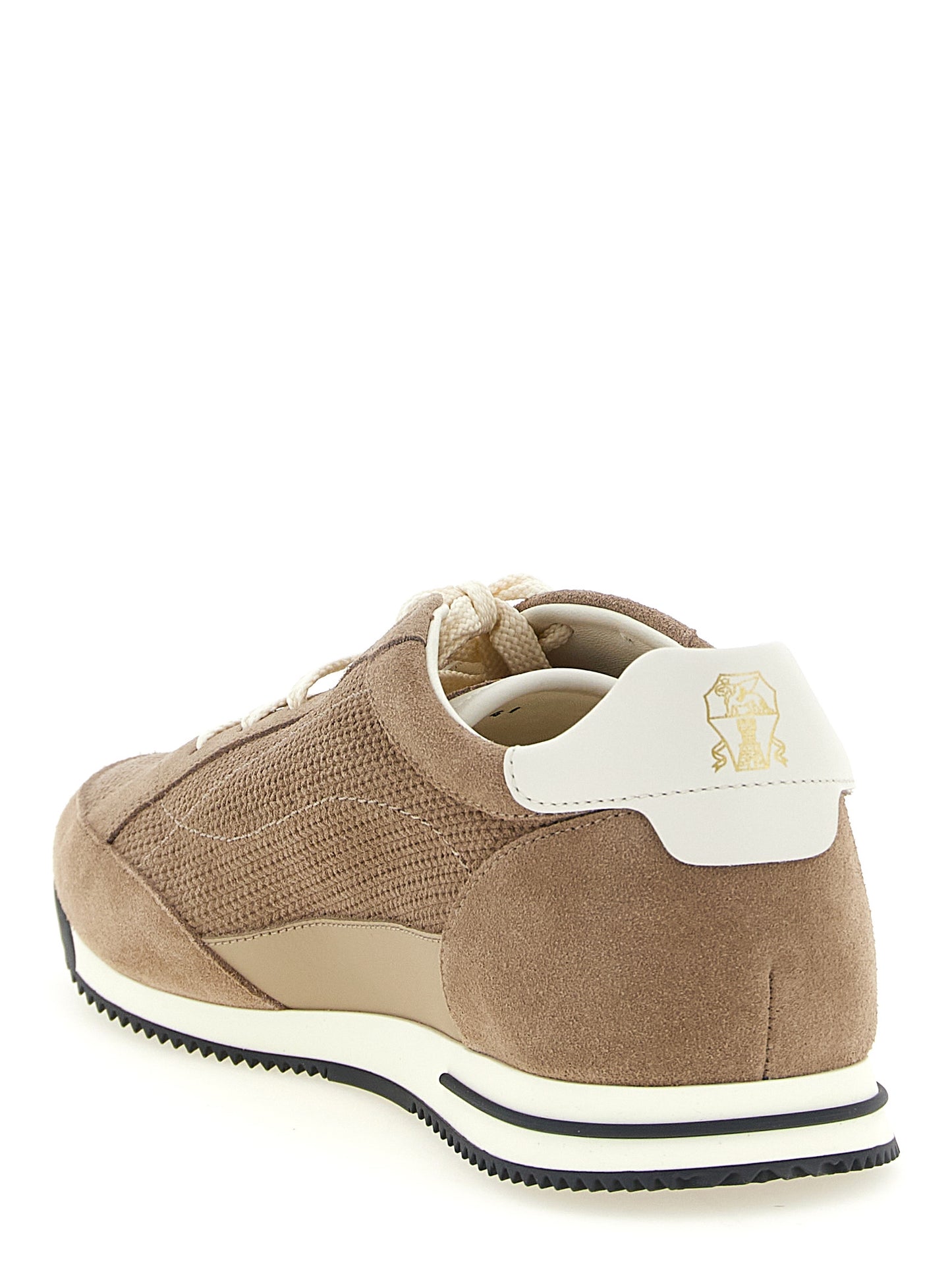 Brunello Cucinelli Beige Calfskin Low Top Sneakers - EU 41 | US 8