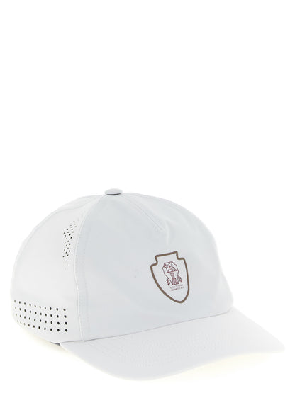 Brunello Cucinelli White Nylon Cap (Baseball Hat)