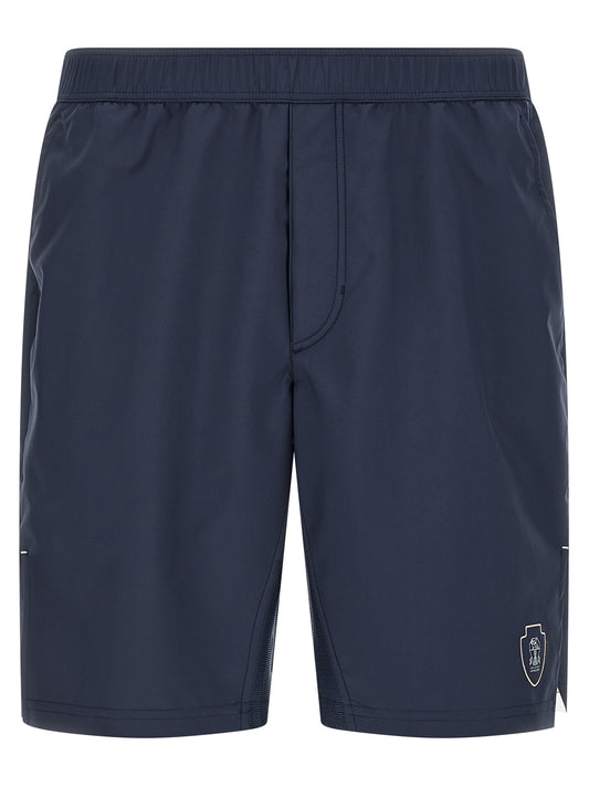 Brunello Cucinelli Blue Polyester Bermuda Shorts - 3XL